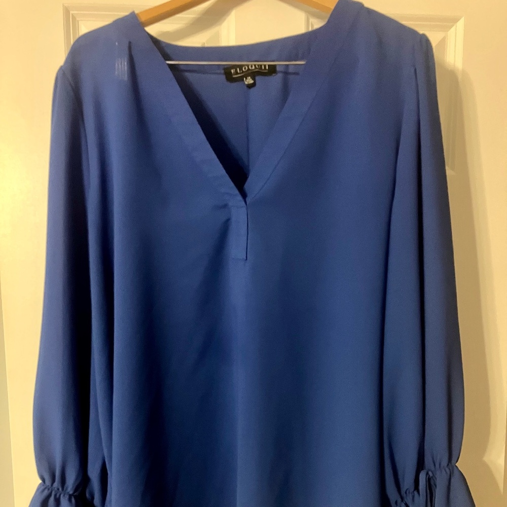 Eloquii blouse 24 gorgeous royal blue